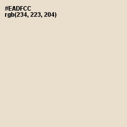 #EADFCC - Almond Color Image