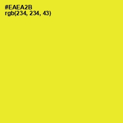 #EAEA2B - Golden Fizz Color Image