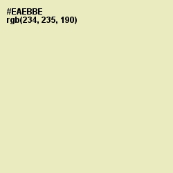 #EAEBBE - Fall Green Color Image