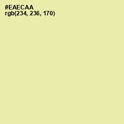 #EAECAA - Double Colonial White Color Image