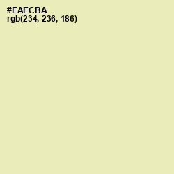 #EAECBA - Fall Green Color Image