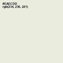 #EAECDD - White Rock Color Image