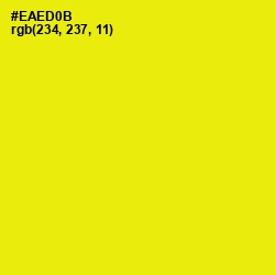 #EAED0B - Lemon Color Image