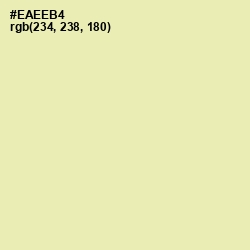 #EAEEB4 - Fall Green Color Image