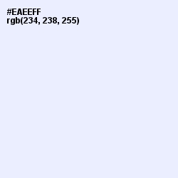 #EAEEFF - Titan White Color Image