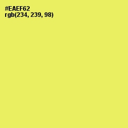 #EAEF62 - Canary Color Image