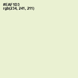 #EAF1D3 - Chrome White Color Image