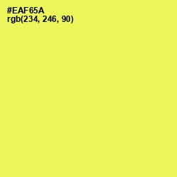 #EAF65A - Candy Corn Color Image