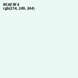 #EAF9F4 - Aqua Spring Color Image