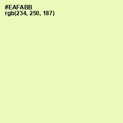 #EAFABB - Australian Mint Color Image