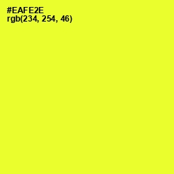 #EAFE2E - Golden Fizz Color Image