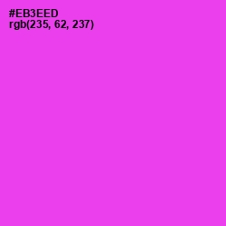 #EB3EED - Razzle Dazzle Rose Color Image