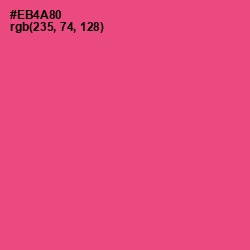 #EB4A80 - French Rose Color Image