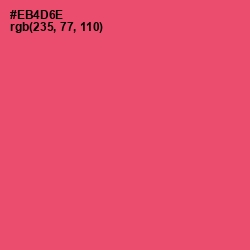 #EB4D6E - Mandy Color Image