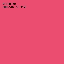 #EB4D70 - Mandy Color Image