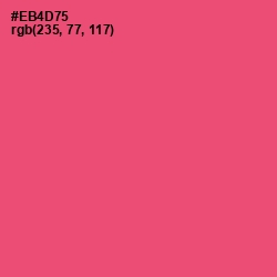 #EB4D75 - Mandy Color Image