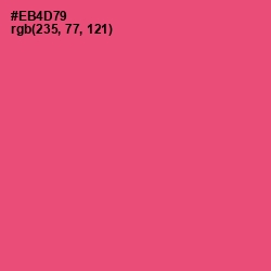 #EB4D79 - Wild Watermelon Color Image