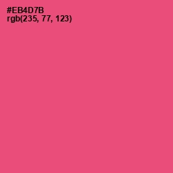 #EB4D7B - Wild Watermelon Color Image