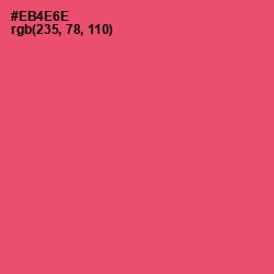 #EB4E6E - Mandy Color Image