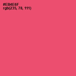 #EB4E6F - Mandy Color Image