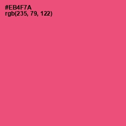 #EB4F7A - Wild Watermelon Color Image