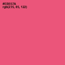 #EB557A - Wild Watermelon Color Image