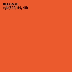 #EB5A2D - Flamingo Color Image