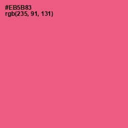 #EB5B83 - French Rose Color Image