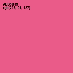 #EB5B89 - French Rose Color Image