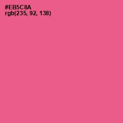 #EB5C8A - French Rose Color Image
