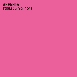 #EB5F9A - French Rose Color Image