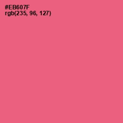 #EB607F - Brink Pink Color Image