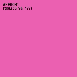 #EB60B1 - Hot Pink Color Image