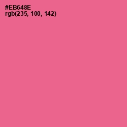 #EB648E - Deep Blush Color Image