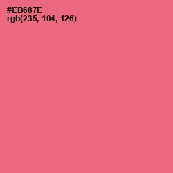 #EB687E - Brink Pink Color Image