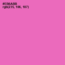 #EB6ABB - Hot Pink Color Image