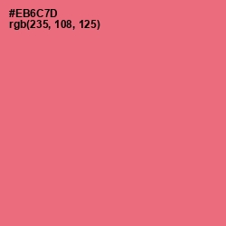 #EB6C7D - Brink Pink Color Image