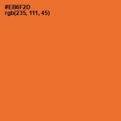#EB6F2D - Burning Orange Color Image