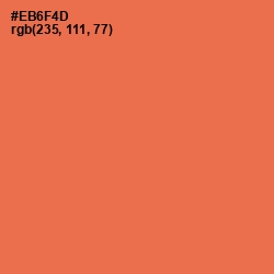 #EB6F4D - Burnt Sienna Color Image