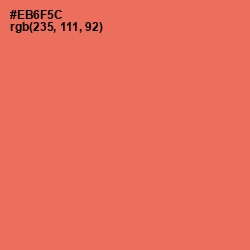 #EB6F5C - Terracotta Color Image