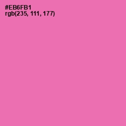 #EB6FB1 - Hot Pink Color Image