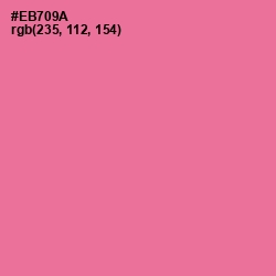 #EB709A - Deep Blush Color Image