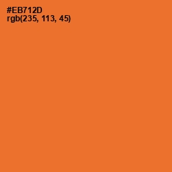 #EB712D - Burning Orange Color Image