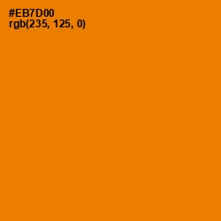 #EB7D00 - Tahiti Gold Color Image