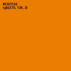#EB7E02 - Tahiti Gold Color Image