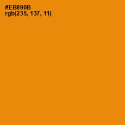 #EB890B - Golden Bell Color Image
