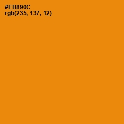 #EB890C - Golden Bell Color Image