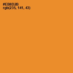 #EB8D2B - Carrot Orange Color Image