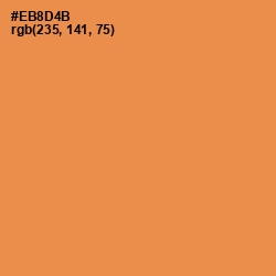 #EB8D4B - Tan Hide Color Image