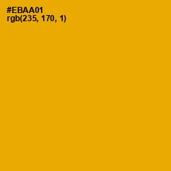 #EBAA01 - Yellow Sea Color Image